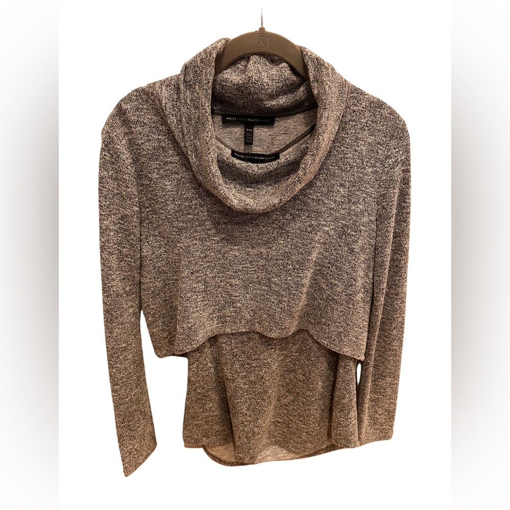 WHBM two piece sweater set. Sparkling. Tank sweater. Cowl sweater.